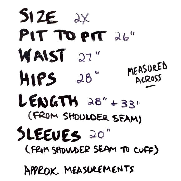 Calessa Butterfly Burnout Textured Tunic Top Shirt Womens Size 2X Boho Artsy - Picture 2 of 7